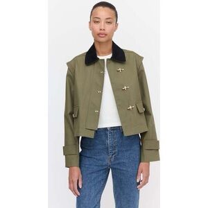 Hill House Clarisse Jacket NWOT Olive